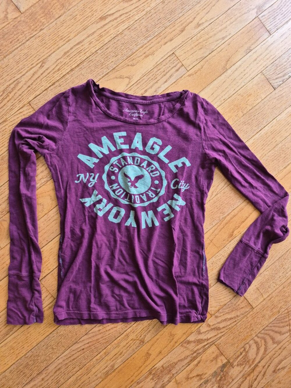 American Eagle Outfitters Purple Loing Sleeve Size M